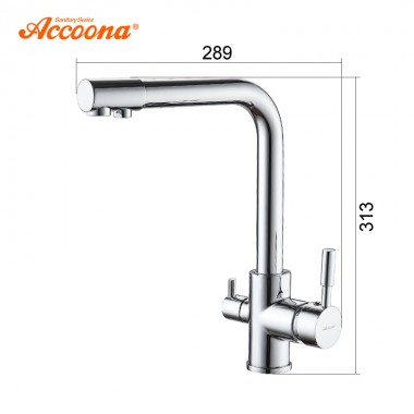 Смеситель/кухня ACСOОNA  A5179-4 хром с каналом д/питьевой воды